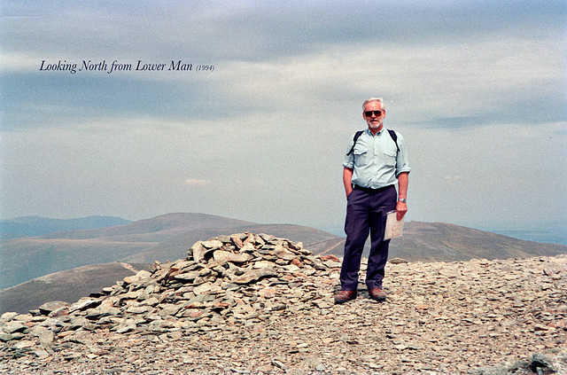 Looking North from Lower Man (Scan from June 1994)