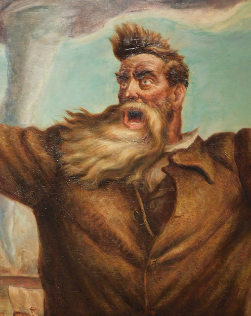 Detail of John Brown by John Steuart Curry in the Metropolitan Museum of Art, February 2020