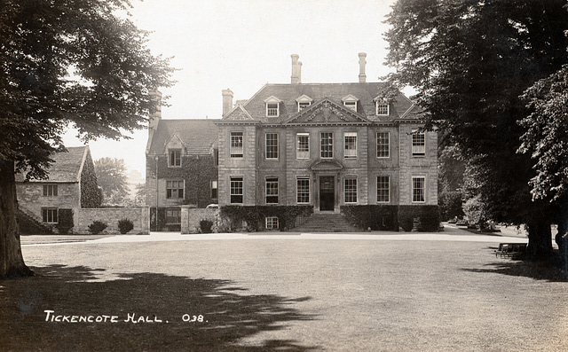 Tickencote Hall, Rutland, (Demolished)