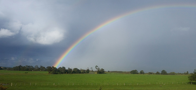 double rainbow on the way home