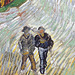 Detail of Country Road in Provence by Night by Van Gogh in the Metropolitan Museum of Art, July 2023