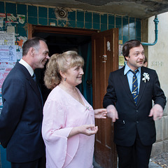 Dad, mum, and brother Alexi