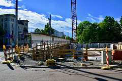 Leipzig 2017 – Building work on the corner of Friedrich-Ebert-Straße and Reichelstraße