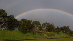 double rainbow on the way home