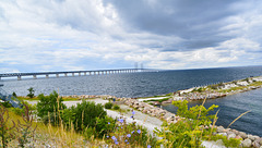 Øresund Bridge/                              Öresundbrücke verbindet Schweden mit Dänemark