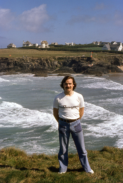 Self at Treyarnon Bay July 1977