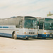 Cambridge Coach Services E363 NEG and D344 KVE at Waterbeach - 15 Jul 1990