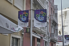 Signs of Carnival – Calle Alcazabilla, Málaga, Andalucía, Spain