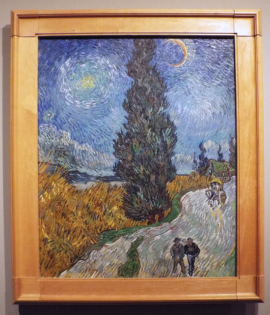 Country Road in Provence by Night by Van Gogh in the Metropolitan Museum of Art, July 2023