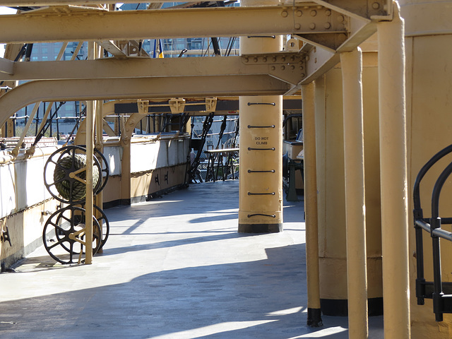 Deck of cruiser Olympia