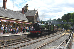 Highley station seen over the fence