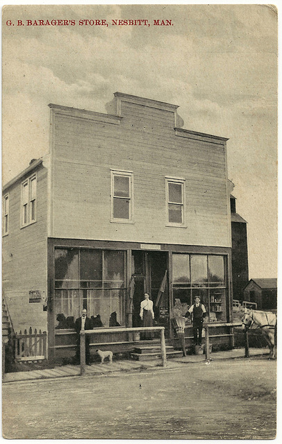 MN0981 NESBITT - G. B. BARAGER'S STORE (AND POST OFFICE)