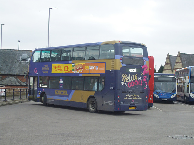 DSCF1036 First Eastern Counties 33811 (YX63 LJY) in King’s Lynn - 22 Mar 2018