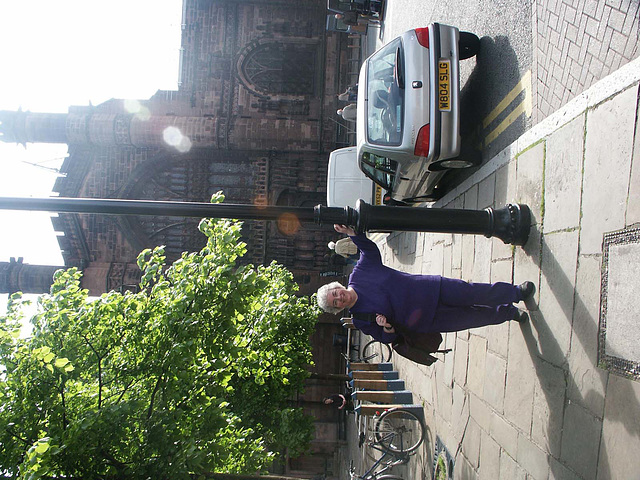 Linda at Chester Cathedral