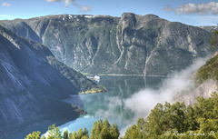 Eidfjord seen from Kjeåsen