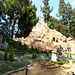 Cinderella's Castle and Village in the Storybookland Canal Boats in Disneyland, June 2016