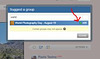Add to group - hover over name to see add button