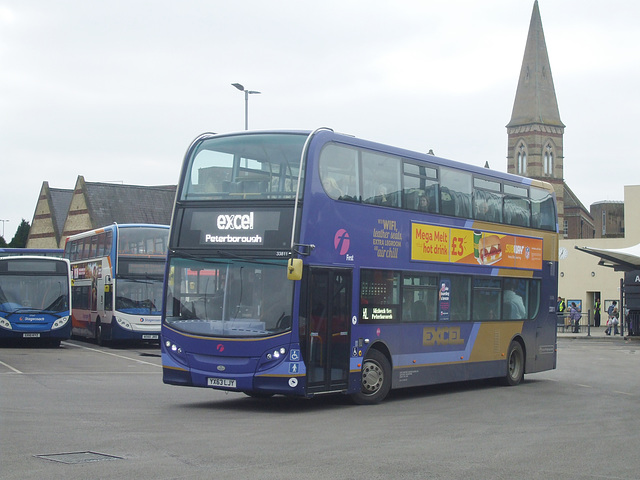 DSCF1035 First Eastern Counties 33811 (YX63 LJY) in King’s Lynn - 22 Mar 2018