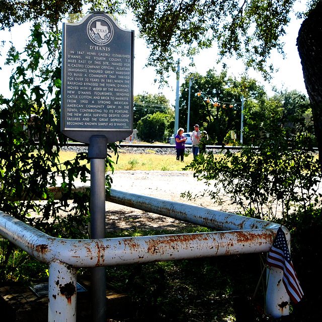 Historical Sign in D'Hanis, Texas