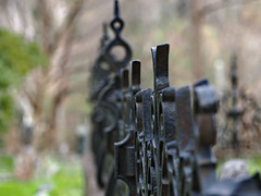 At the graveyard