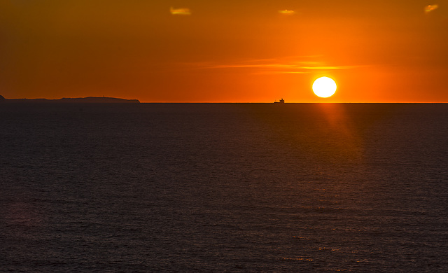 sonrojo del atardecer