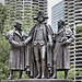 George Washington and Haym Solomon – Heald Square East, Upper Wacker Drive, Chicago, Illinois, United States