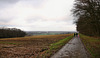 Weg auf dem Haarstrang mit Aussicht (Holzwickede-Opherdicke) / 25.12.2020