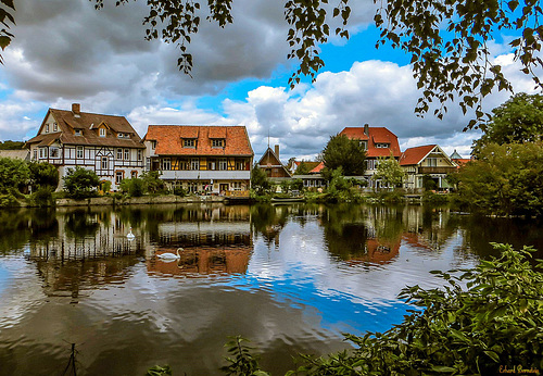 Häuser in Ilsenburg - im Sommer