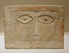 Stele with a Schematic Face in the Metropolitan Museum of Art, March 2019