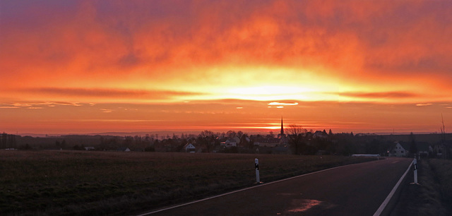 Morgenrot - schlecht Wetter droht!