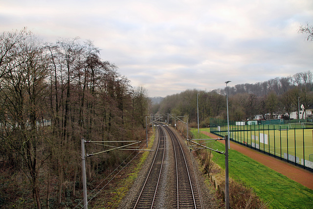 Bahnstrecke Wuppertal-Vohwinkel–Essen-Überruhr, genannt Prinz-Wilhelm-Eisenbahn (Essen-Kupferdreh) / 10.01.2021