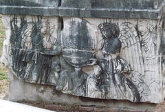 Detail of the Decennalia Base in the Forum Romanum, June 2013