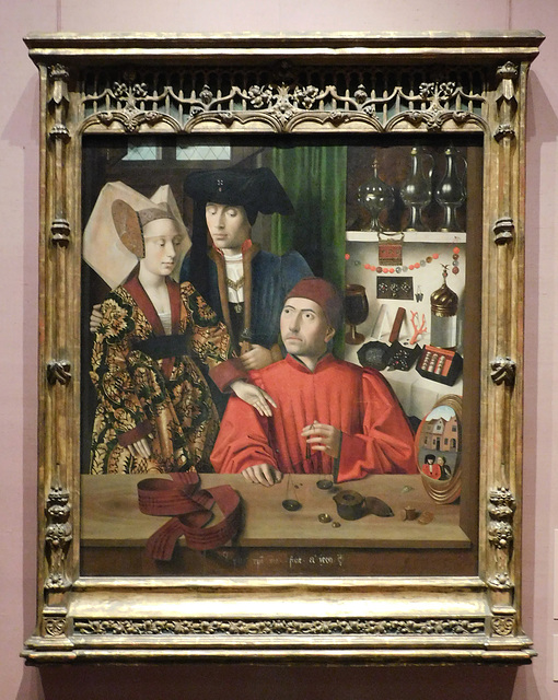 Goldsmith in his Shop by Petrus Christus in the Metropolitan Museum of Art, February 2019