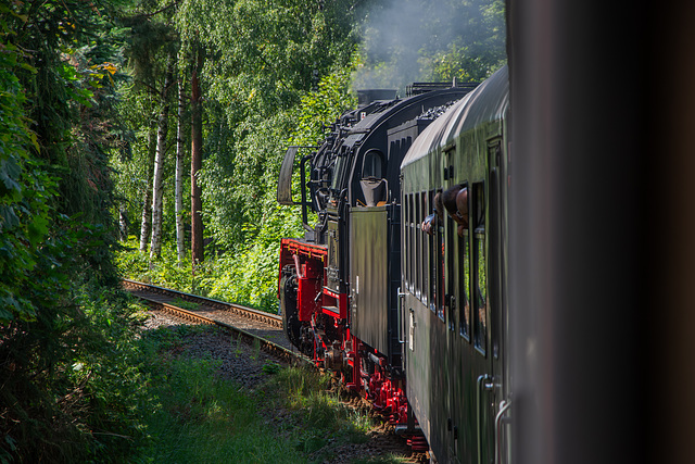 Sonderzug mit 50 3616-5 auf dem Weg nach Aue