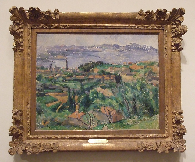 View of the Bay of Marseilles with the Village of Saint-Henri by Cezanne in the Philadelphia Museum of Art, August 2009