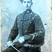 Lance Corporal, Hussars?, with marksman's and signaller's proficiency sleeve badge, British Army c1890 (Cabinet Card)