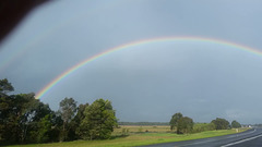 double rainbow on the way home