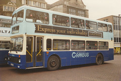 Cambus Limited 509 (F509 NJE) in Drummer Street bus station, Cambridge – 18 Feb 1989 (82-18)