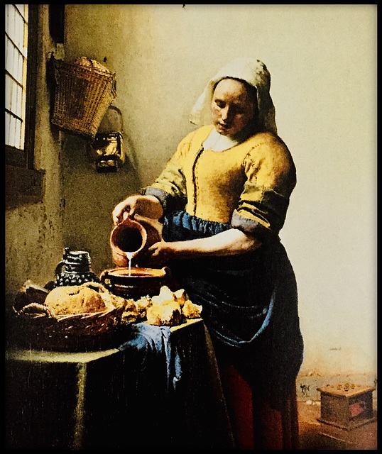Woman Pouring Milk