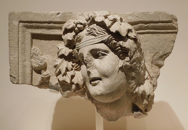 Relief of Dionysos-Dushara from Petra in the Metropolitan Museum of Art, June 2019