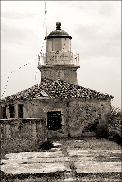 Old fort lighthouse, Corfu