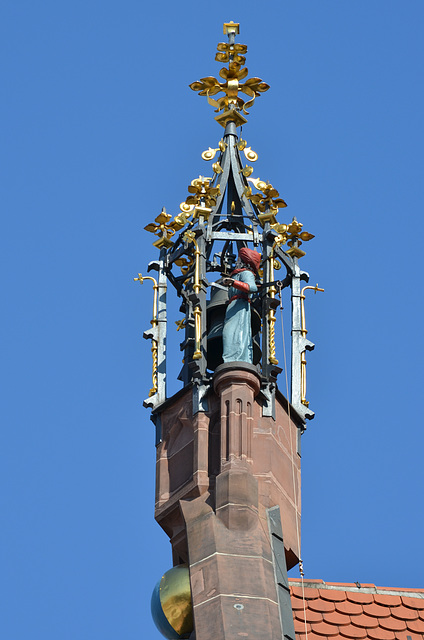 Nürnberg, Frauenkirche, Maennleinlaufen Turret