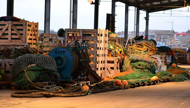 Fishing gear....in piles!