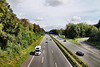 Die Autobahn A46 von der Brücke Schmiedestraße aus (Wuppertal-Nächstebreck) / 2.09.2023