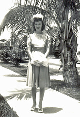Newlywed Betty Parkes Tarpley, Miami, FL, 1943