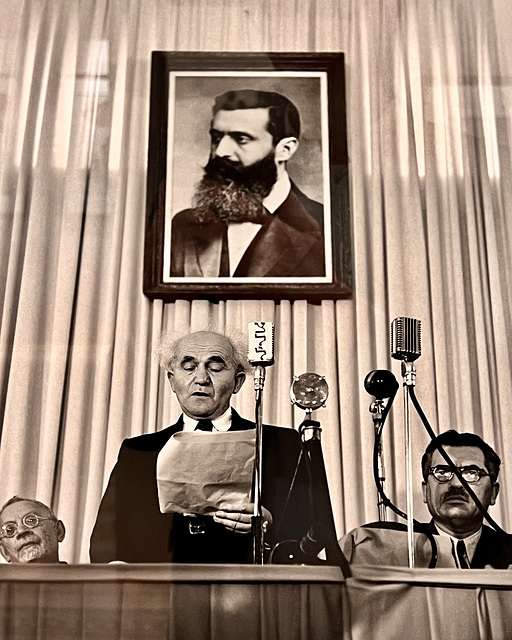 Riccione 2024 – Robert Capa exhibition – David Ben-Gurion declares the State of Israel