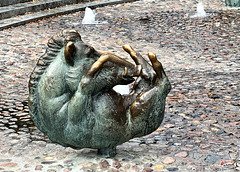 Skulptur Wildschwein