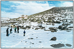 Près d'un village de montagne