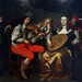 Réunion de musiciens , huile sur toile de Théodore Van Thulden
