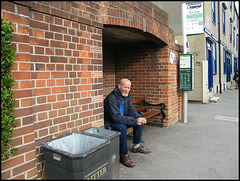 bus stop squatter